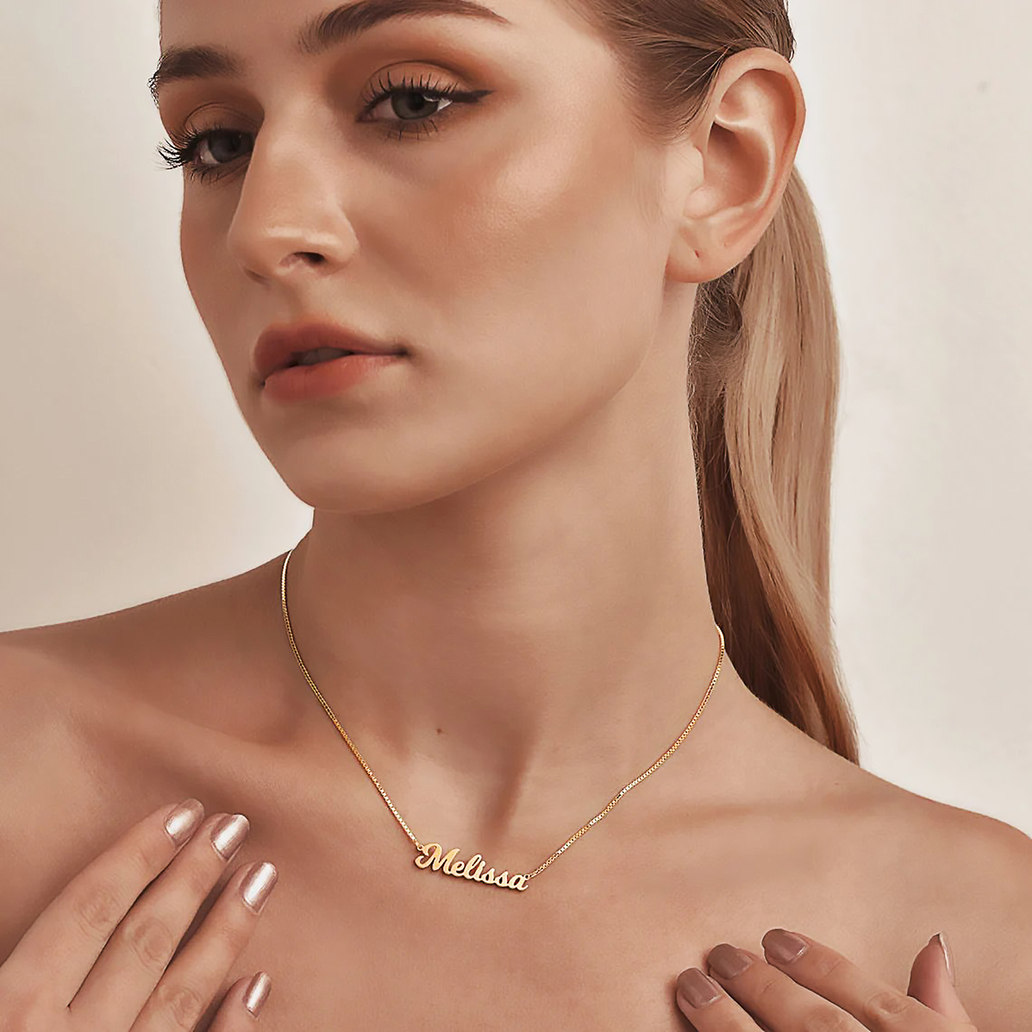 Personalisierbare Goldkette für Team oder Familie