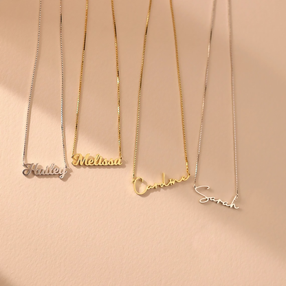 Personalisierbare Goldkette für Team oder Familie